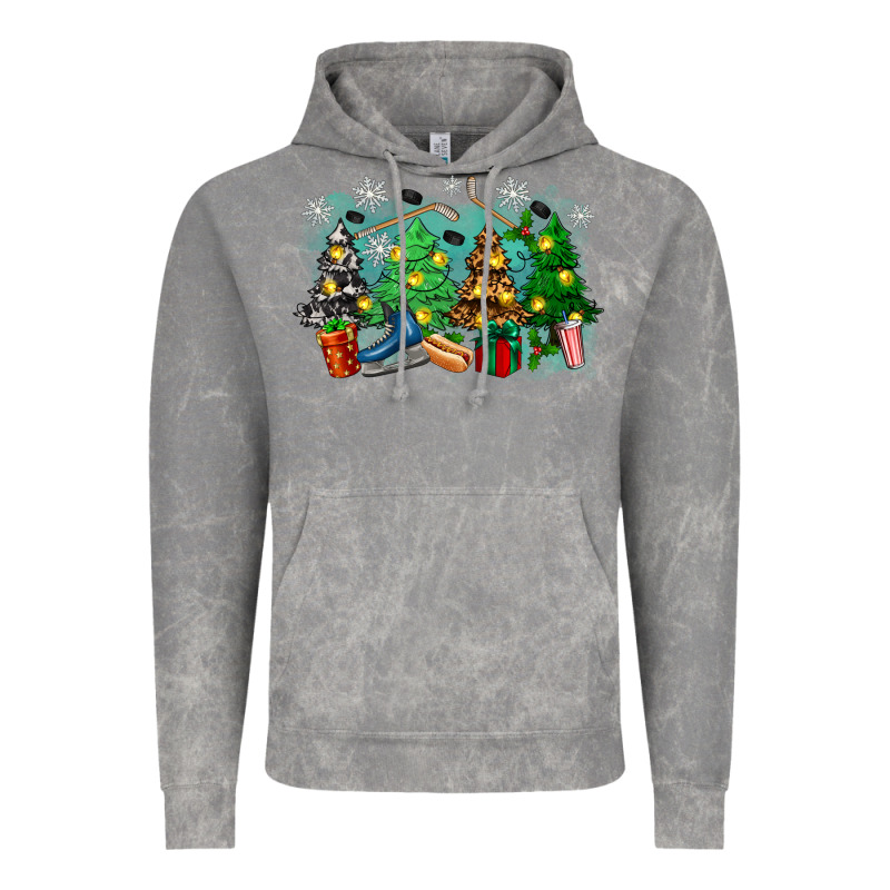 Christmas Trees With Hockey Vintage Hoodie by Zillion Design Studio | Teevron