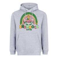 Heather Grey shamrock cutie Heavyweight Hoodie - MaliasSmallBusiness