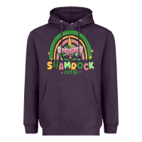 Plum shamrock cutie Heavyweight Hoodie - MaliasSmallBusiness