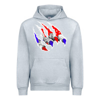 Heather Grey American Flag Claw Urban Hoodie - Bettercallsaul