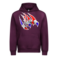 Mauve Wine American Flag Claw Urban Hoodie - Bettercallsaul