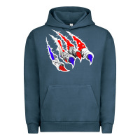Pigment Midnight Navy American Flag Claw Urban Hoodie - Bettercallsaul