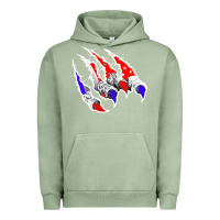 Pigment Oil Green American Flag Claw Urban Hoodie - Bettercallsaul
