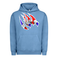 Pigment Pebble Blue American Flag Claw Urban Hoodie - Bettercallsaul