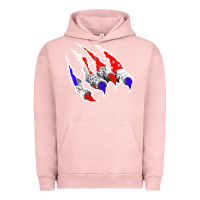 Pigment Salmon American Flag Claw Urban Hoodie - Bettercallsaul
