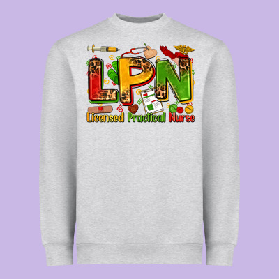 Licensed Practical Nurse Heavyweight Sweatshirt Designed By Zillion Design Studio