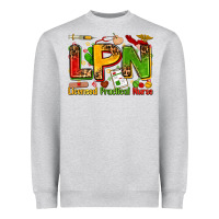 Heather Grey licensed practical nurse Heavyweight Sweatshirt - Zillion Design Studio