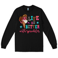 Black life is better with sprinkles Long Sleeve Tee - AdoDesignShop