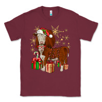 Burgundy christmas hereford Classic Tee - JahusDesignShop