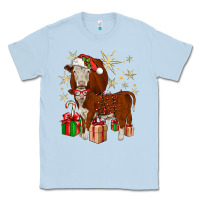 Dusty Blue christmas hereford Classic Tee - JahusDesignShop
