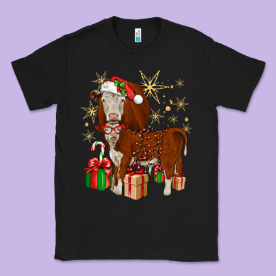 Christmas Hereford Classic Tee Designed By Jahusdesignshop
