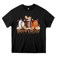 Black happy easter day eggs Heavy Core Tee - RacoonDesign