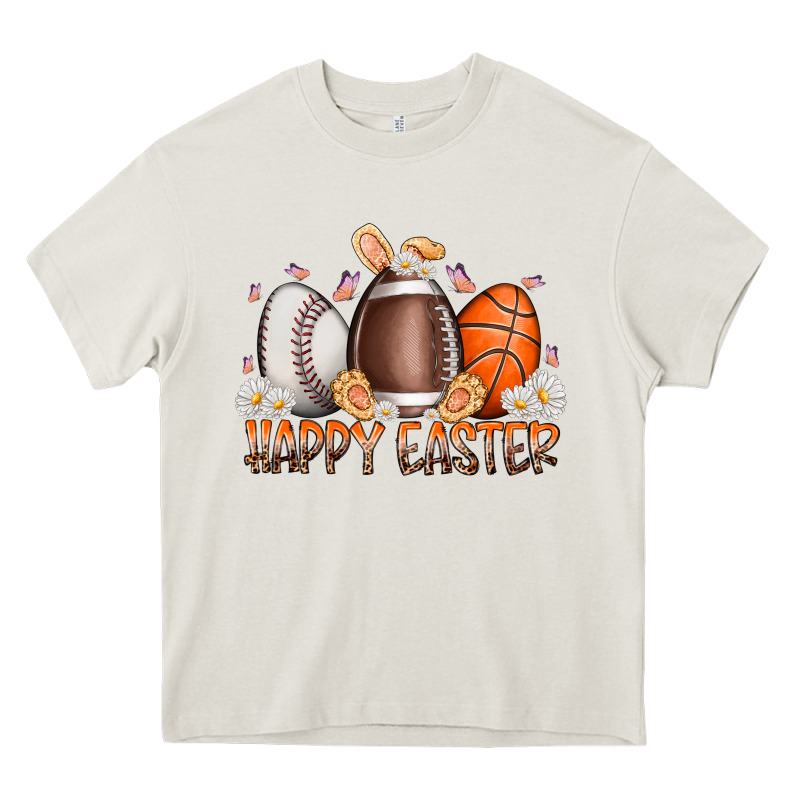 Happy Easter Day Eggs Heavy Core Tee by RacoonDesign | Teevron