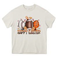 Cream happy easter day eggs Heavy Core Tee - RacoonDesign