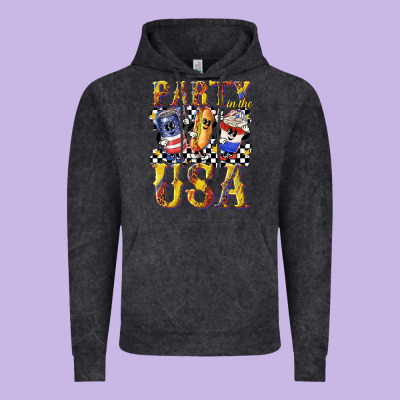 Vintage Hoodie party in the usa with leopard