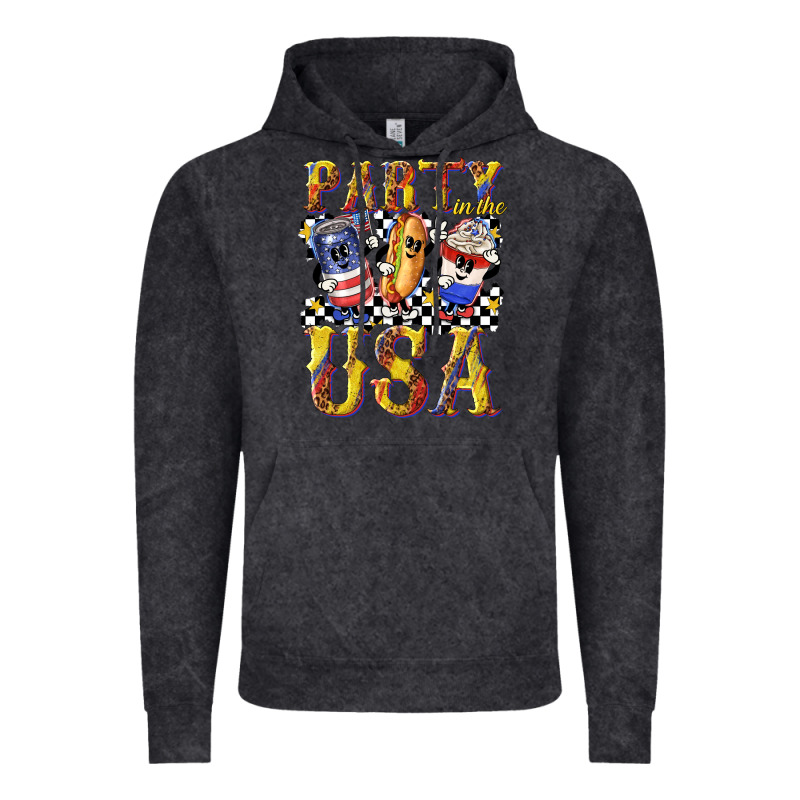 Party In The Usa With Leopard Vintage Hoodie by texasbilliewilder | Teevron
