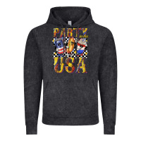 Vintage Black party in the usa with leopard Vintage Hoodie - texasbilliewilder