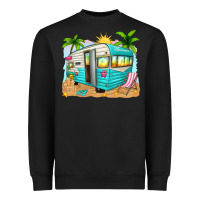 Black summer caravan Heavyweight Sweatshirt - texasbilliewilder