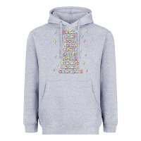 Heather Grey jesus names believe Heavyweight Hoodie - MaliasSmallBusiness