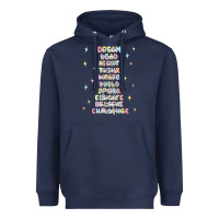 Navy jesus names believe Heavyweight Hoodie - MaliasSmallBusiness
