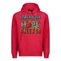 Cardinal Strength Hope Faith Premium Hoodie - BundleAndBundleShop