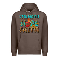 Coffee Strength Hope Faith Premium Hoodie - BundleAndBundleShop