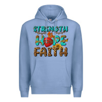 Colony Blue Strength Hope Faith Premium Hoodie - BundleAndBundleShop
