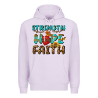 Lilac Strength Hope Faith Premium Hoodie - BundleAndBundleShop