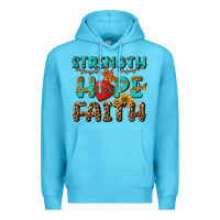 Ocean Blue Strength Hope Faith Premium Hoodie - BundleAndBundleShop