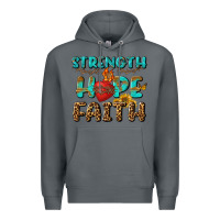 Rock Strength Hope Faith Premium Hoodie - BundleAndBundleShop