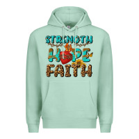 Seafoam Strength Hope Faith Premium Hoodie - BundleAndBundleShop