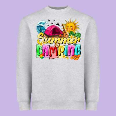 Summer Camping Heavyweight Sweatshirt Designed By Texasbilliewilder