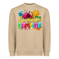 Mushroom summer camping Heavyweight Sweatshirt - texasbilliewilder