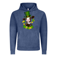 Vintage Denim st patricks day cow Vintage Hoodie - RanaPortraitStore