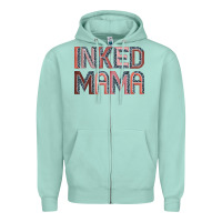 Seafoam inked mama Zipper Hoodie - JahusDesignShop