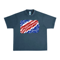 Midnight Navy Patriotic tie dye background 4th of july Urban Heavy Tee - CowGirlArtShop