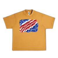 Peanut Butter Patriotic tie dye background 4th of july Urban Heavy Tee - CowGirlArtShop