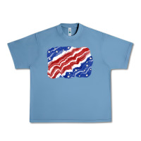 Pebble Blue Patriotic tie dye background 4th of july Urban Heavy Tee - CowGirlArtShop