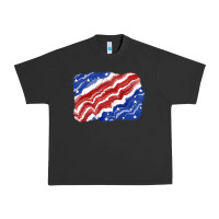 Pigment Black Patriotic tie dye background 4th of july Urban Heavy Tee - CowGirlArtShop