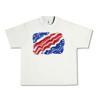 Pistachio Patriotic tie dye background 4th of july Urban Heavy Tee - CowGirlArtShop