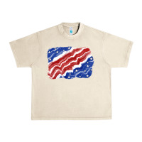Sandshell Patriotic tie dye background 4th of july Urban Heavy Tee - CowGirlArtShop