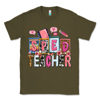 Army Green sped teacher Classic Tee - AdoDesignShop