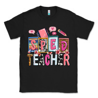 Black sped teacher Classic Tee - AdoDesignShop