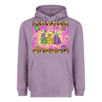 Lavender mardi gras bead dogs Heavyweight Hoodie - MaliasSmallBusiness