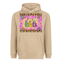 Mushroom mardi gras bead dogs Heavyweight Hoodie - MaliasSmallBusiness