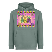 Sage mardi gras bead dogs Heavyweight Hoodie - MaliasSmallBusiness