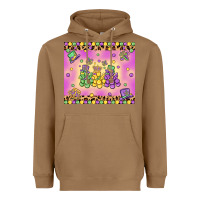 Toasted Coconut mardi gras bead dogs Heavyweight Hoodie - MaliasSmallBusiness