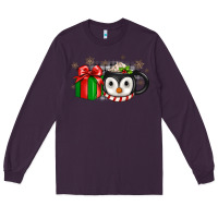 Plum Christmas penguin coffee Long Sleeve Tee - JahusDesignShop