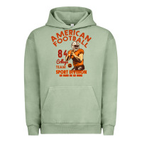 Pigment Oil Green American Football Urban Hoodie - Bettercallsaul