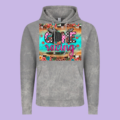 Gone Racing Vintage Hoodie Designed By Jahusdesignshop